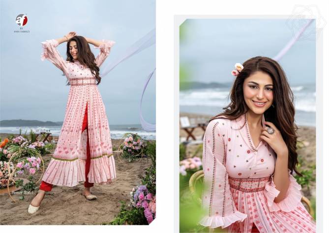 Breezy New Exclusive Party Wear Stylish Designer Kurti With Bottom Collection